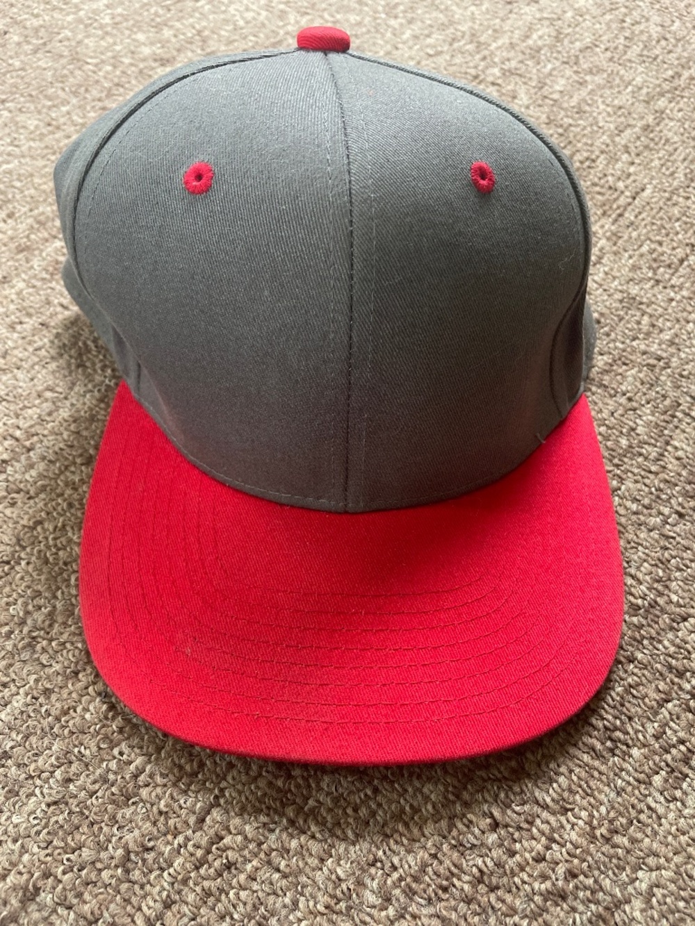 Red and Gray Baseball Hat. NWOT